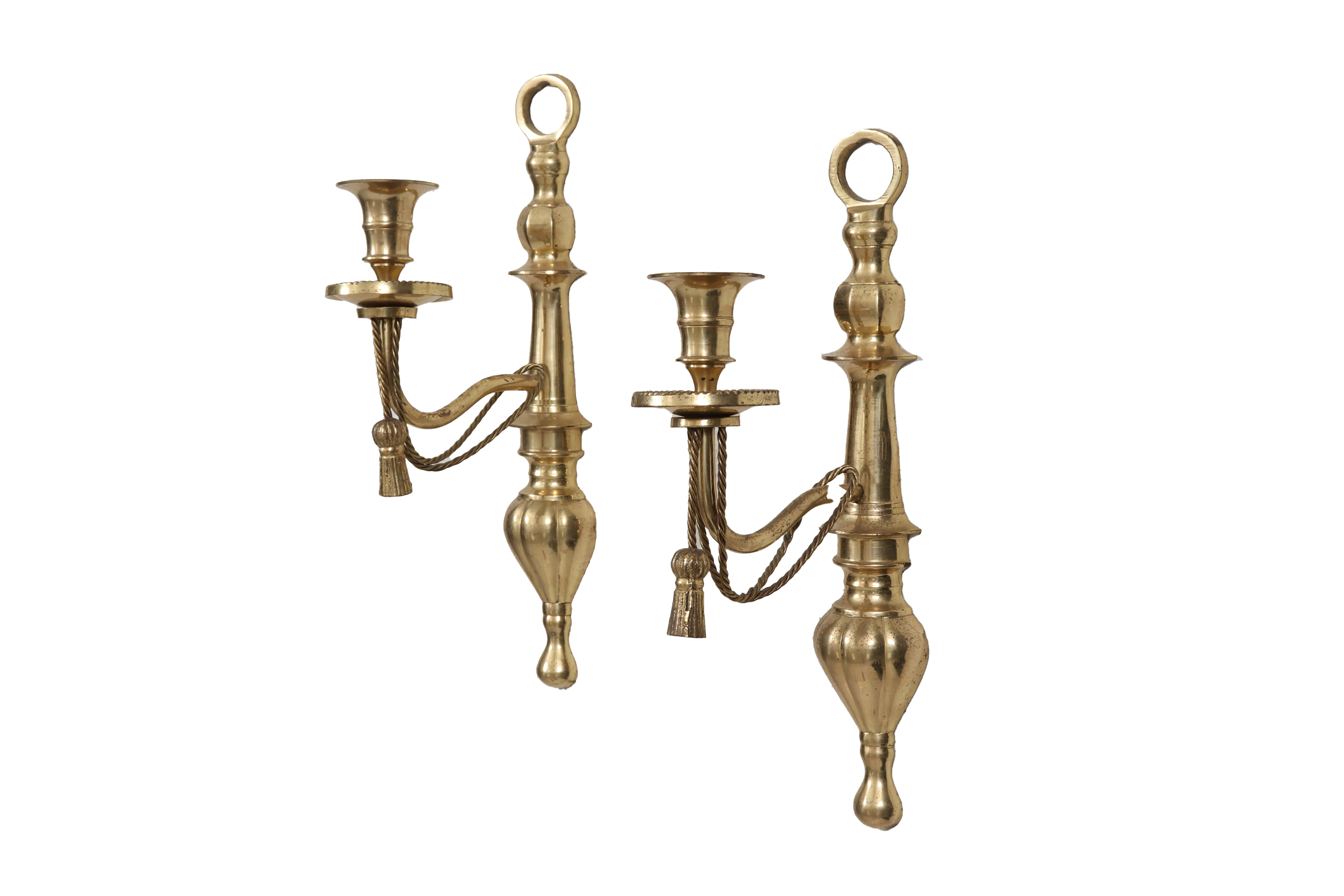 Regency Style Brass Sconces - a Pair~P77669022
