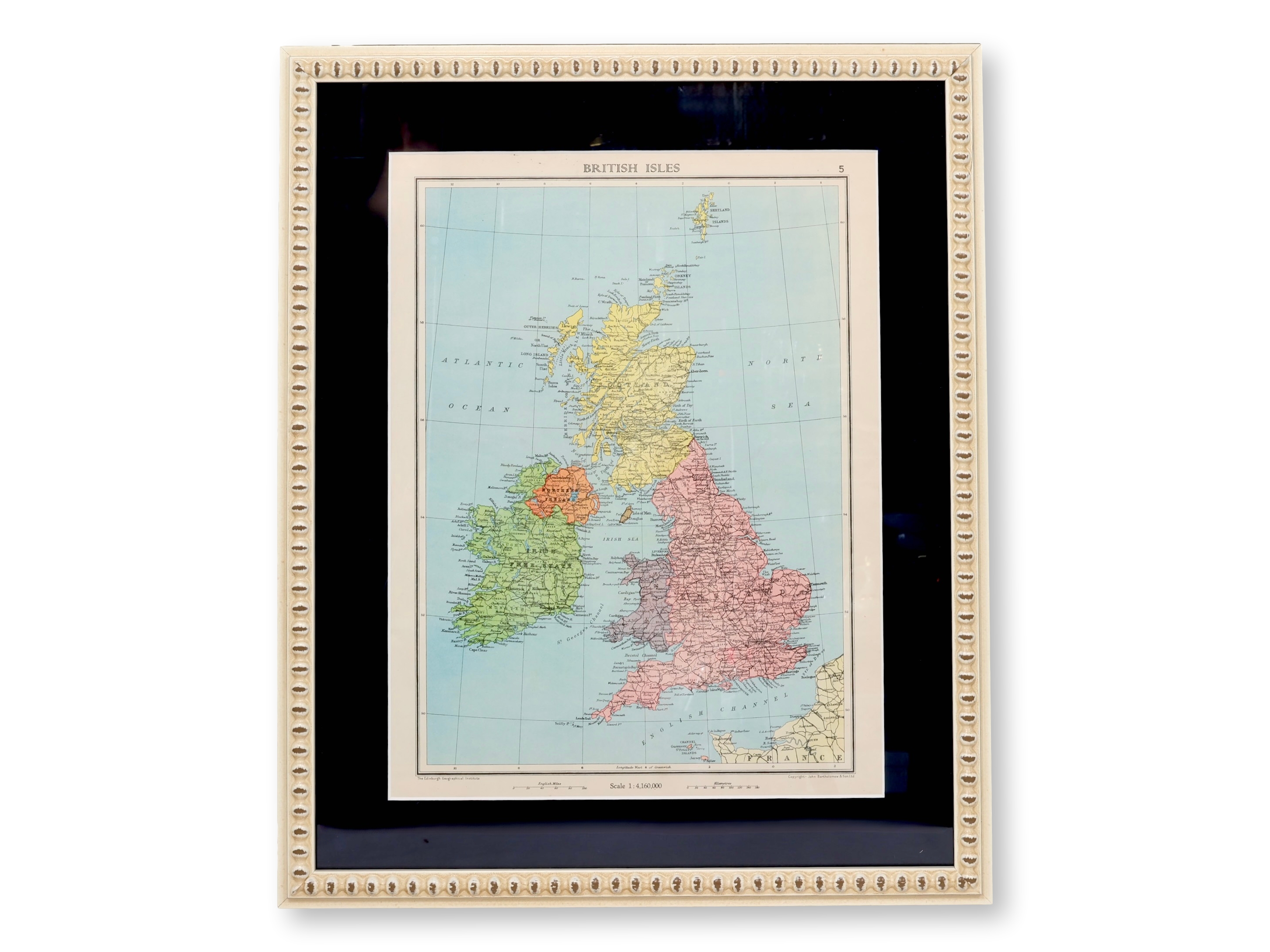 Framed 19th-C. British Isles Map Framed 19th-C. British Isles Map~P77730490