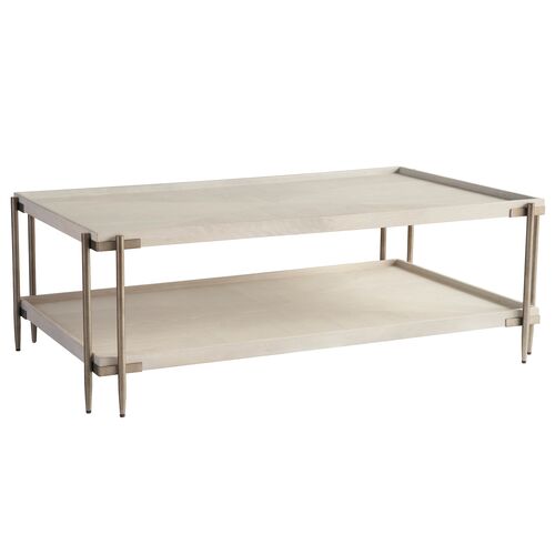 Veridian Rectangular Tray Top Cocktail Table, White Oak