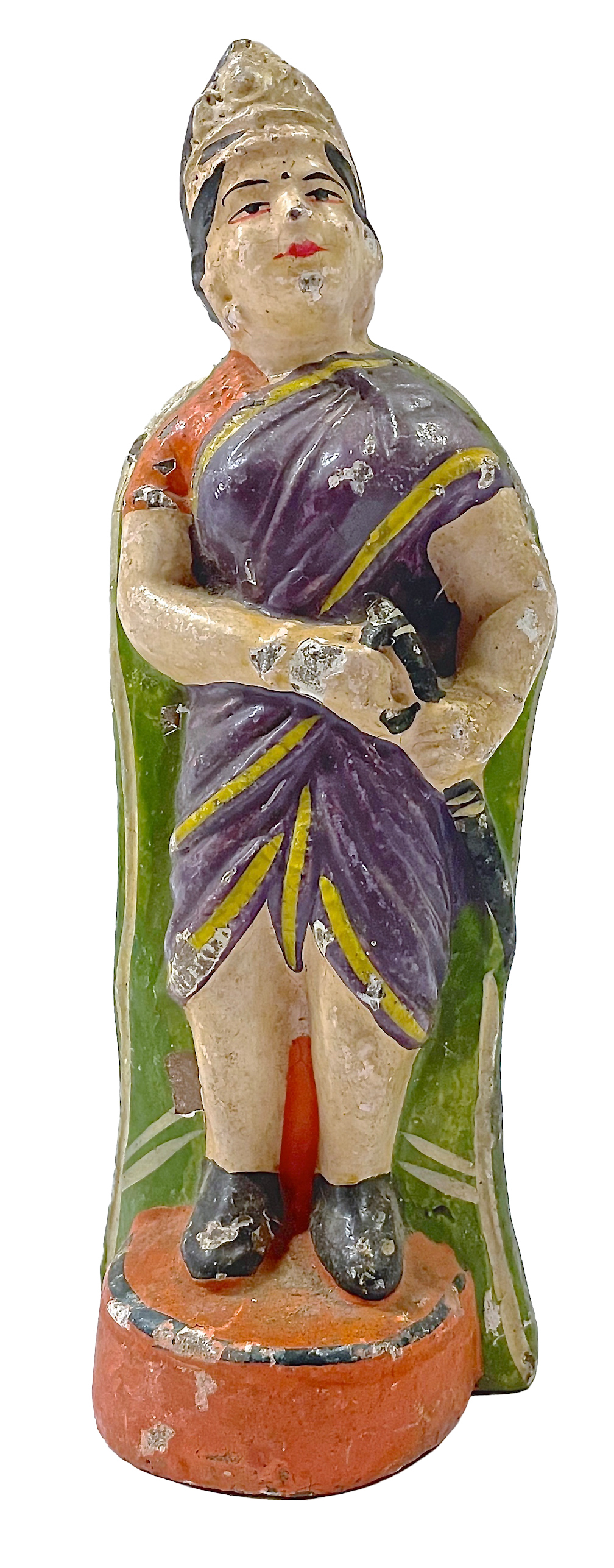 Antique Indian Diety w/Sword Figurine