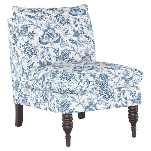 Daphne Slipper Chair, Prairie Floral~P77584598