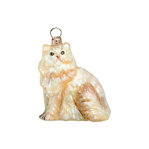 Persian Cat Ornament, Cream~P43368181