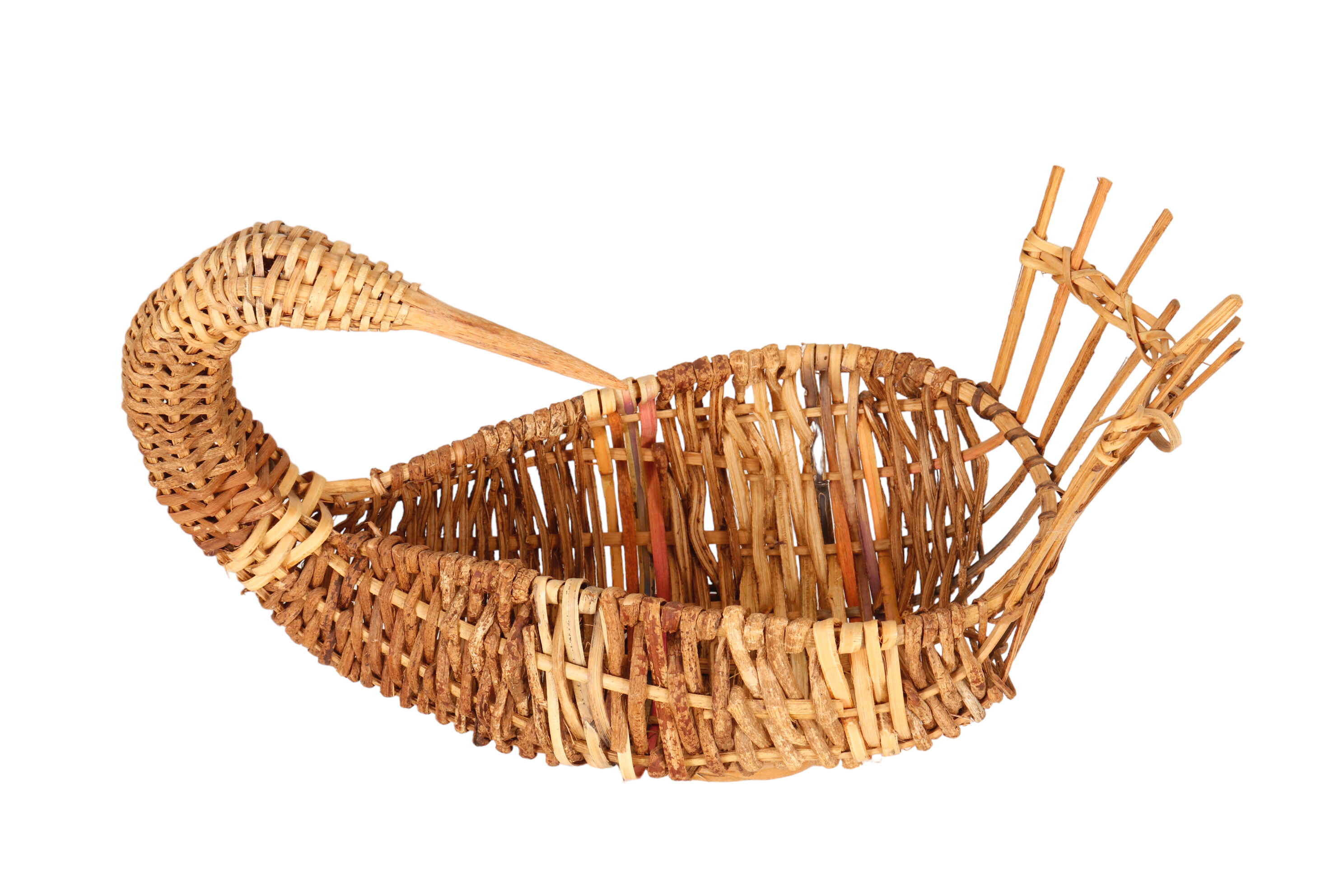 Goose-Shaped Rattan Basket~P77685358