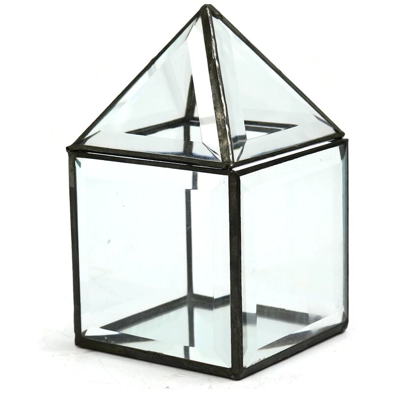 19th-C. Beveled Glass Box