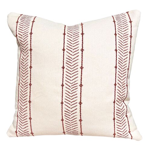 Nisswa 20x20 Pillow, Rust/Natural Crypton
