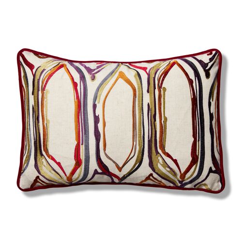 Carly 12x18 Lumbar Pillow, Rich Primary Paint~P77542016