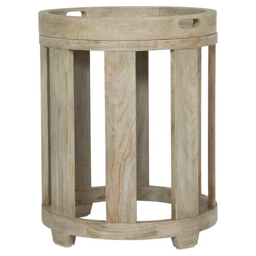 Highland Teak Tray Side Table, Oyster~P77629911
