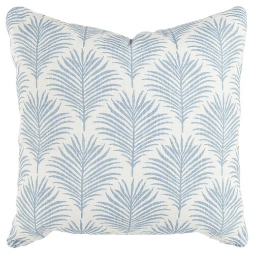 Sago Leaf Block Print Cotton Pillow