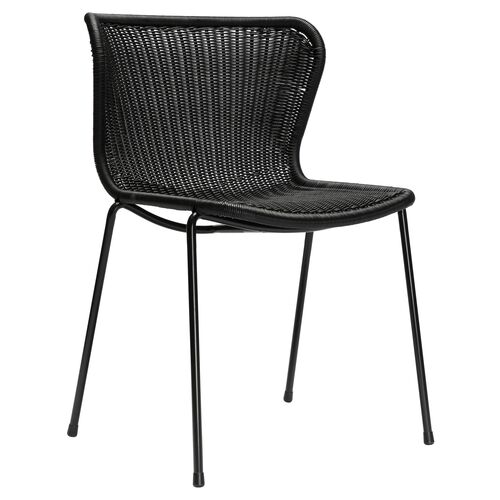 Caden Outdoor Dining Chair, Black~P77641404