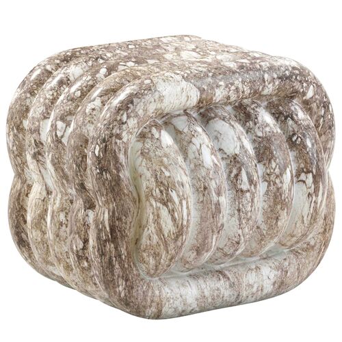 Caleb Knot Concrete Indoor/Outdoor Accent Stool