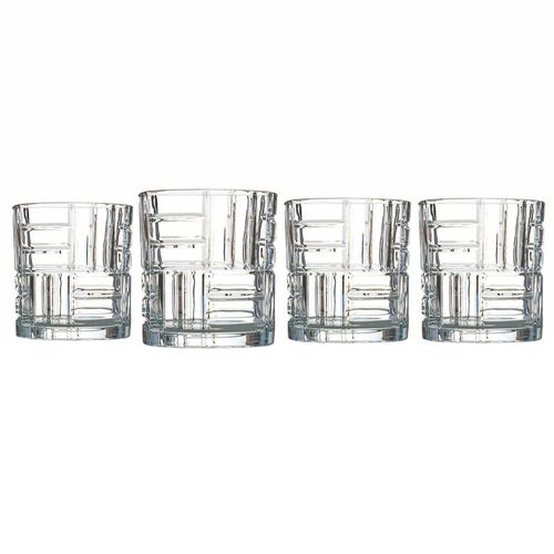 S/4 Mosaic Double Old Fashion Glasses