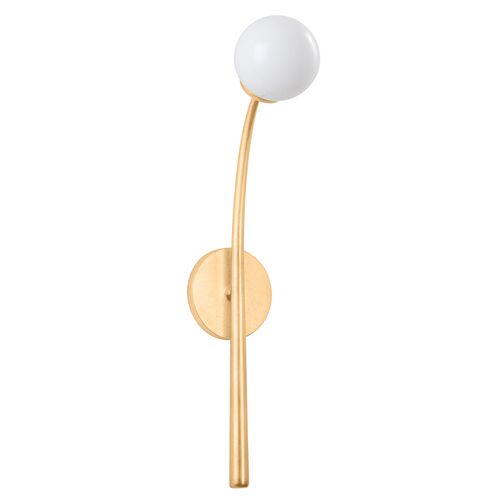 Orinda Wall Sconce, Vintage Gold Leaf/Seeded Opal