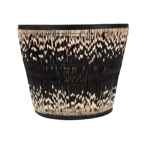 Porcupine Quill Side Table, Black
