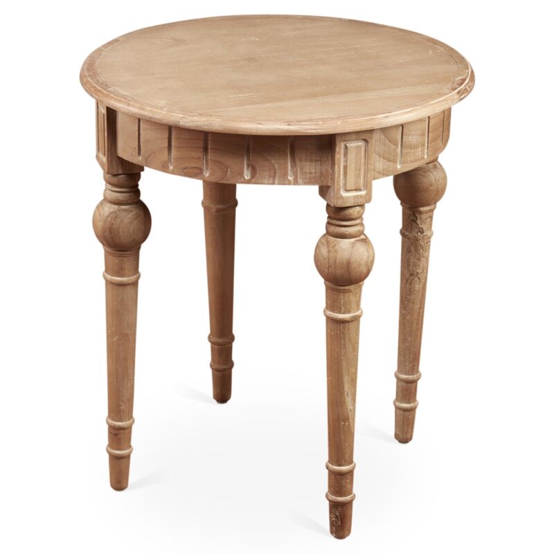Mathis Round Side Table, Natural