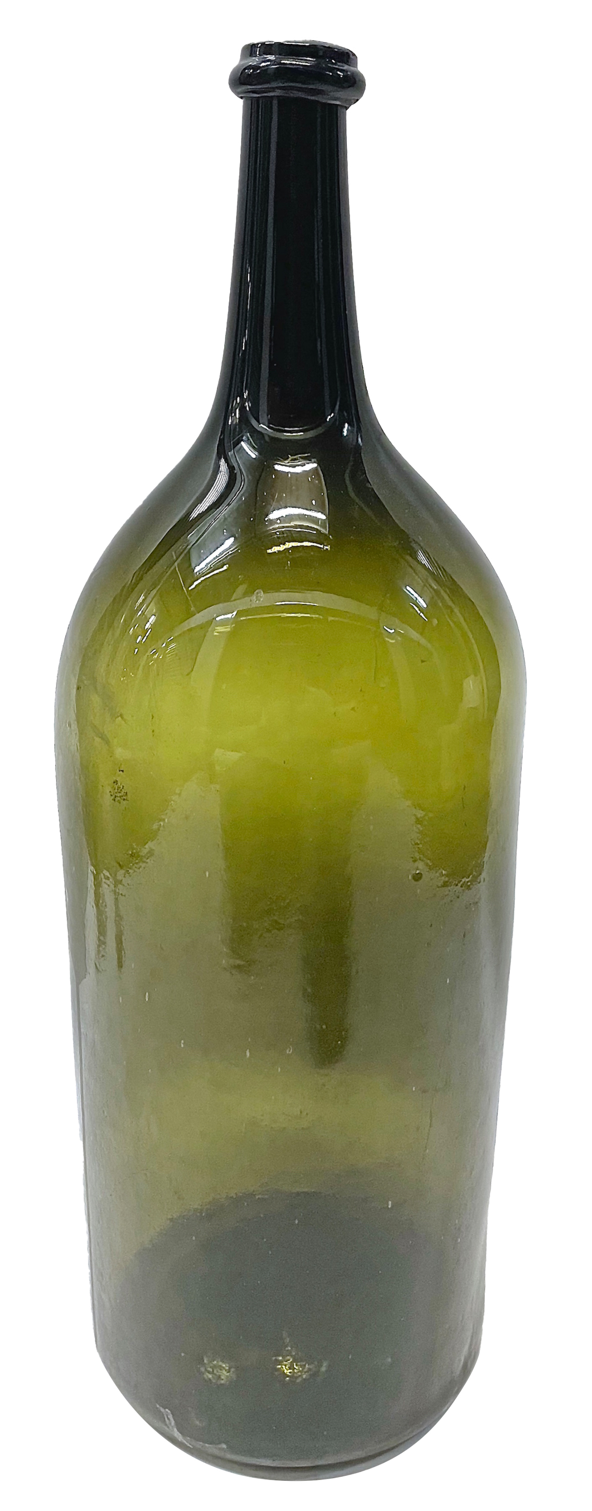 Antique Tall Green Glass Bottle