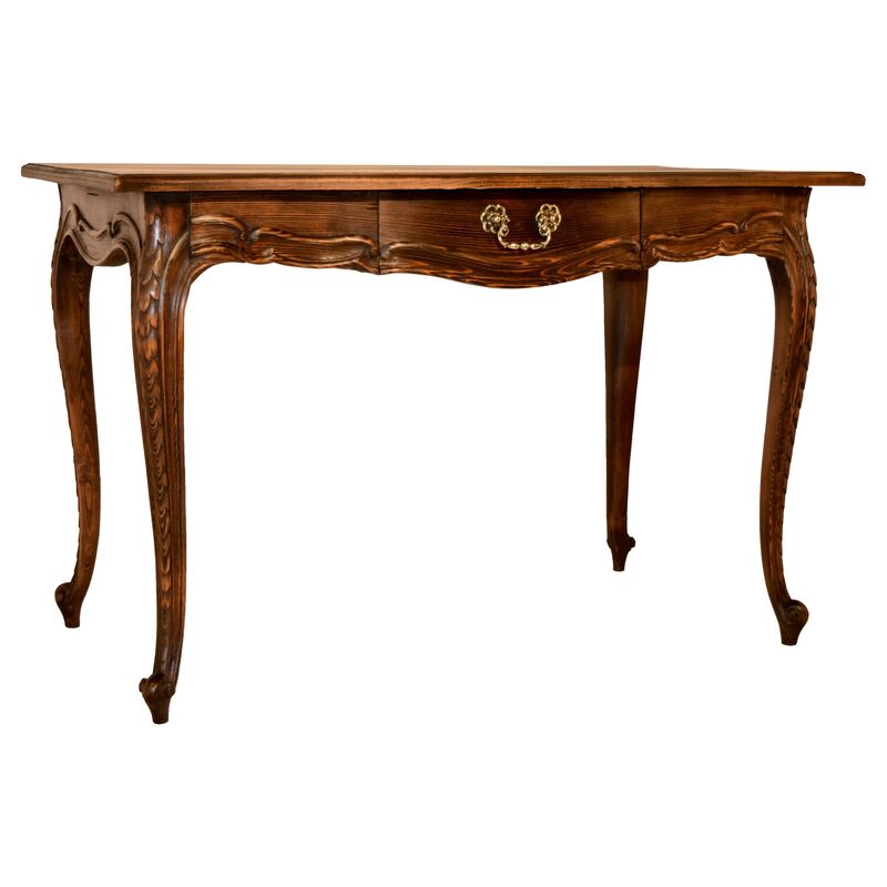 19th-C. Pine Side Table