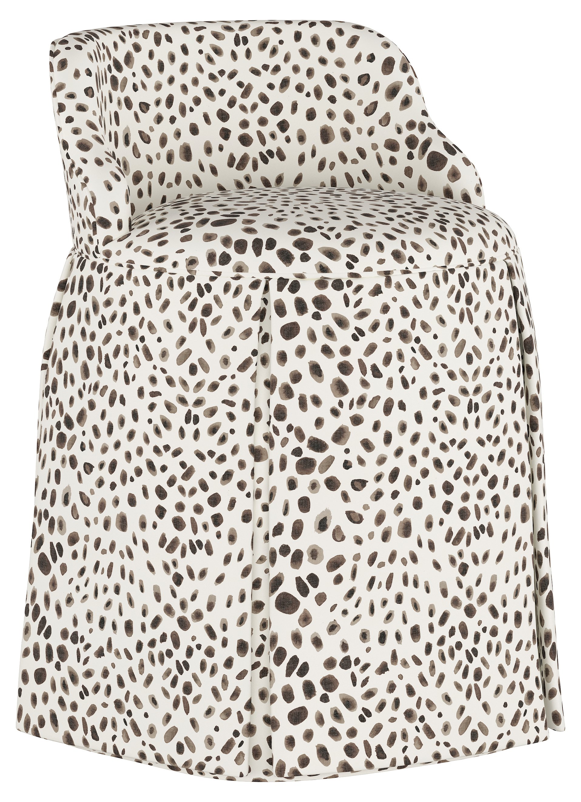 Addie Vanity Stool, Cheetah