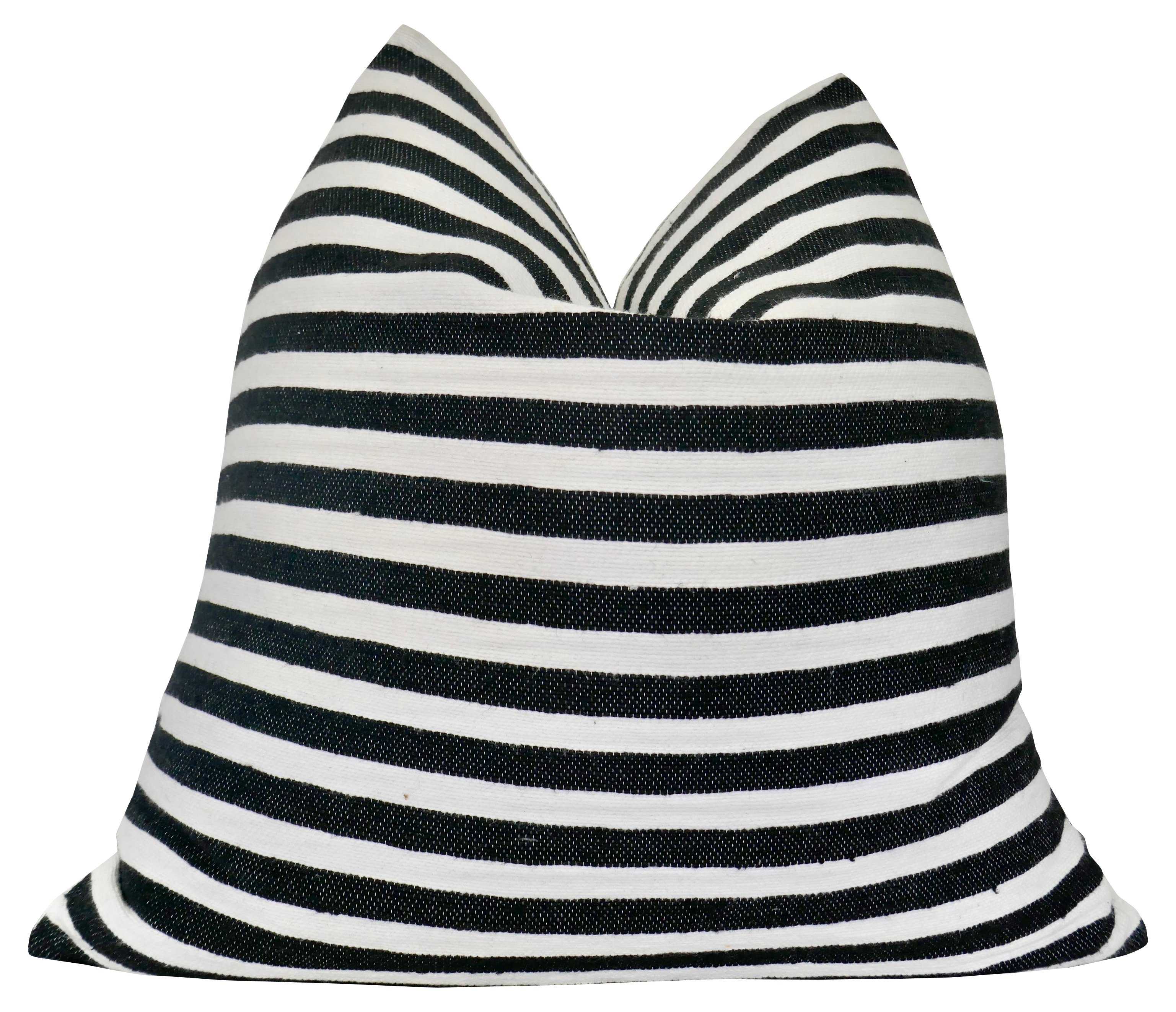 Berber Striped Cotton & Linen Pillow~P77542812