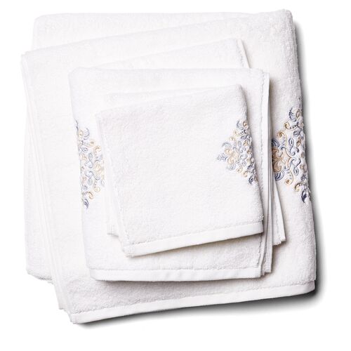 3-Pc Medallion Towel Set, Gray~P77225265