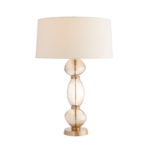 Dreena Glass Table Lamp, Gold