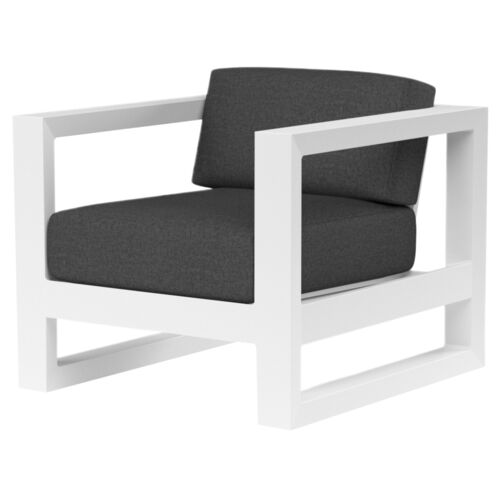 Harlyn Outdoor Aluminum Club Chair