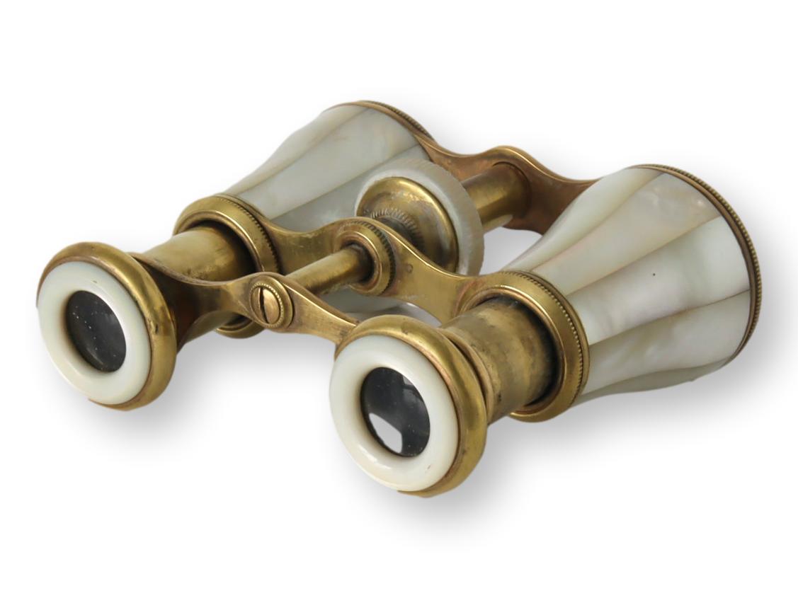 Antique French Pearl Opera Glasses~P77671892