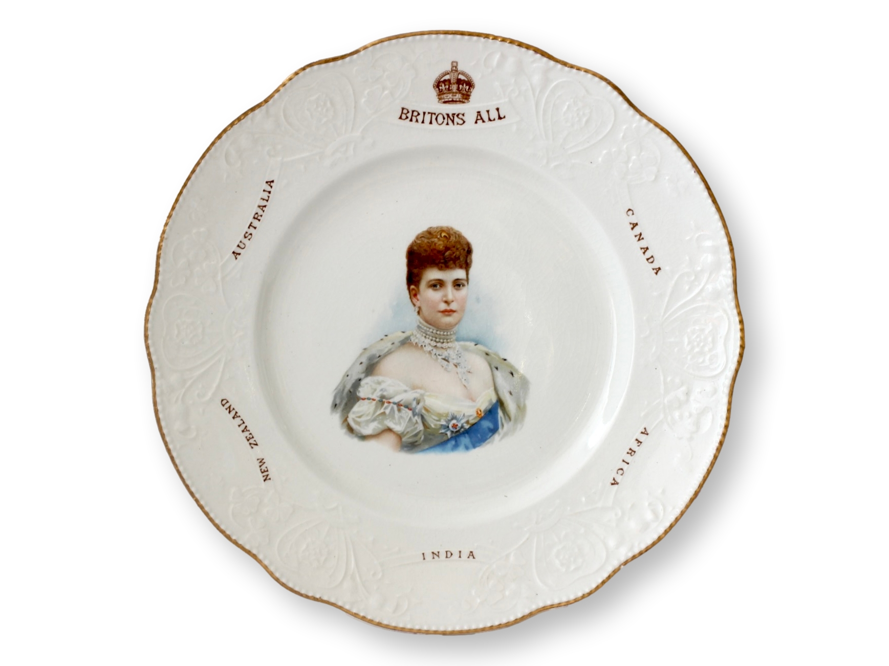 1902 Queen Alexandra Coronation Plate~P77719255