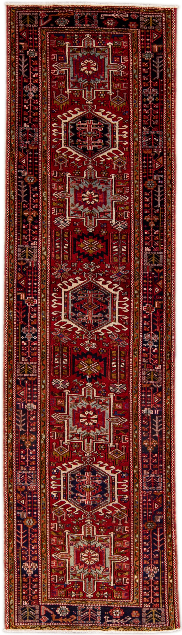 Vintage Heriz Red Persian Wool Rug~P77646844