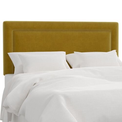 Windsor Border Headboard, Performance Velvet Windsor Border Headboard, Performance Velvet