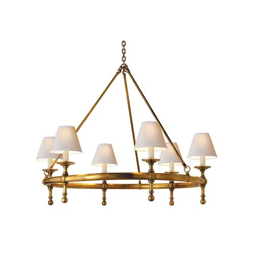 Classic Ring Chandelier, Antiqued Brass~P77091257