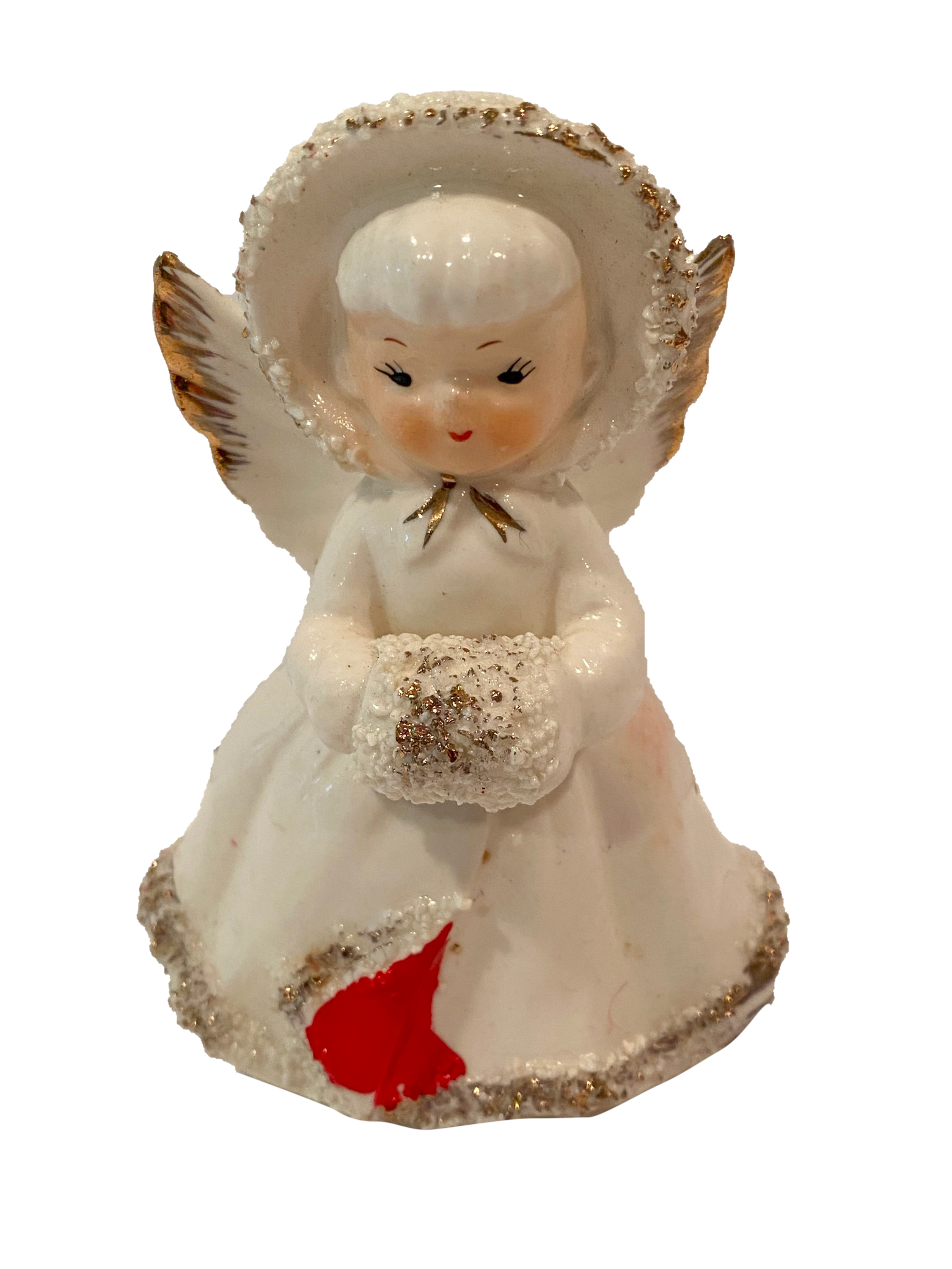 1950s Porcelain Angel Candle Holder~P77634664