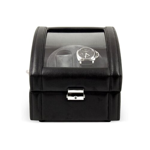 Leather Double Watch Winder, Black~P76396481