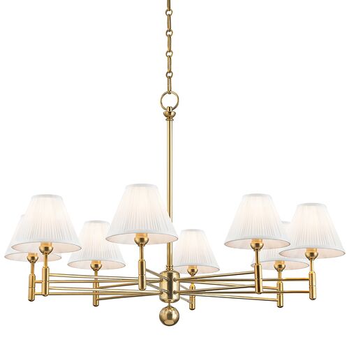 Classic No.1 Chandelier, Aged Brass