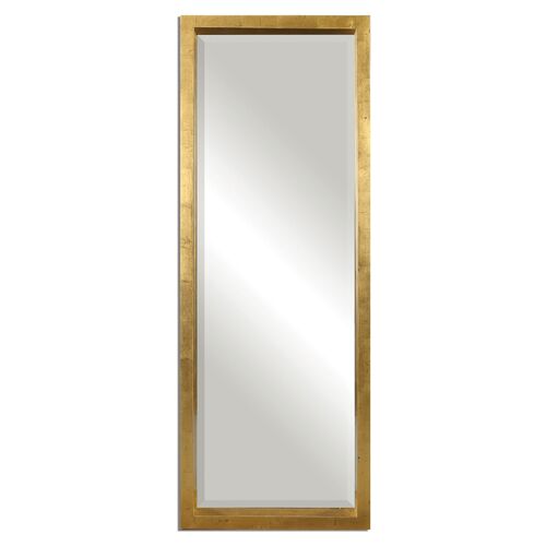 Jonah Floor Mirror, Antique Gold~P45435546