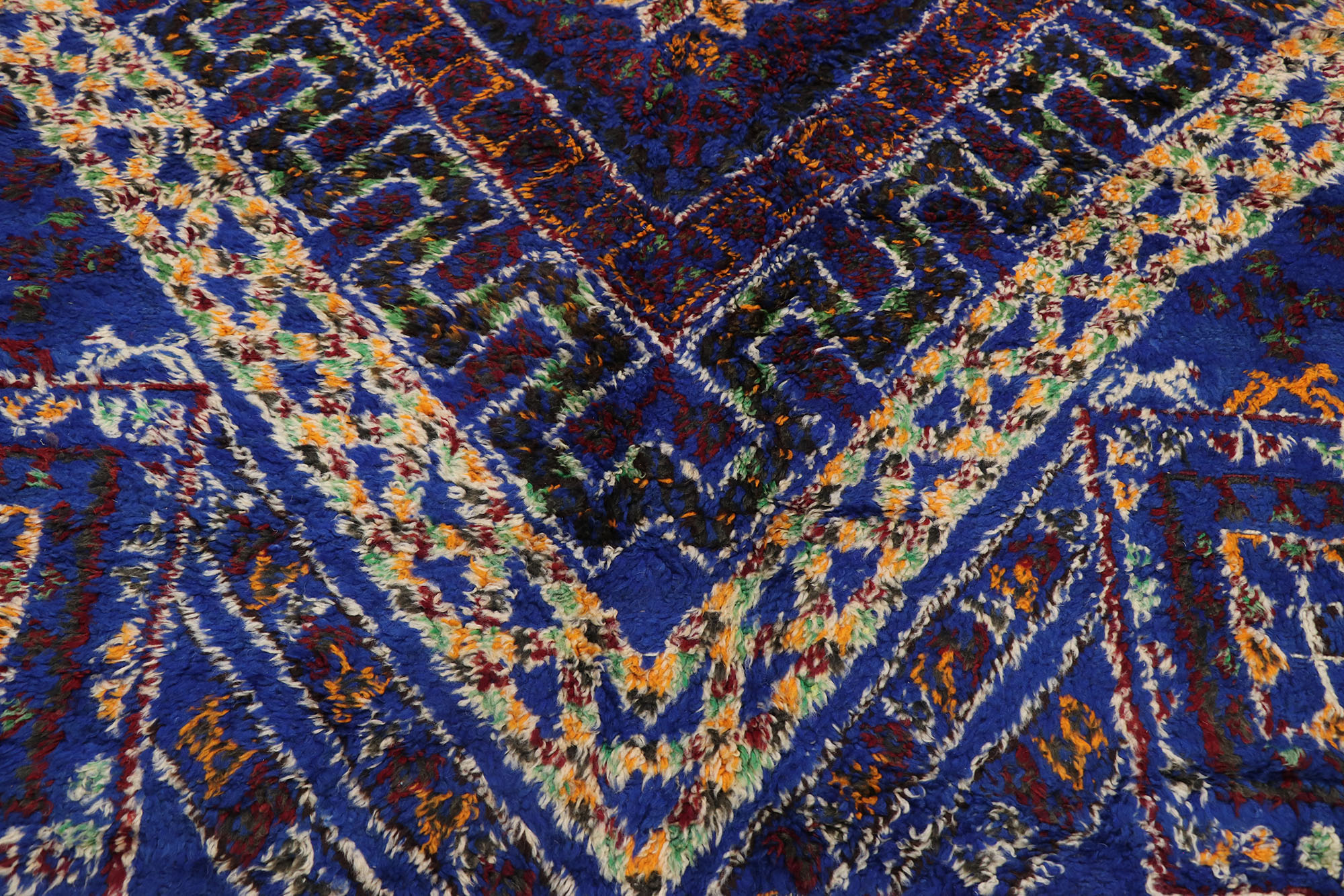 Vintage Blue Moroccan Rug, 6'1 x 13'7~P77672168
