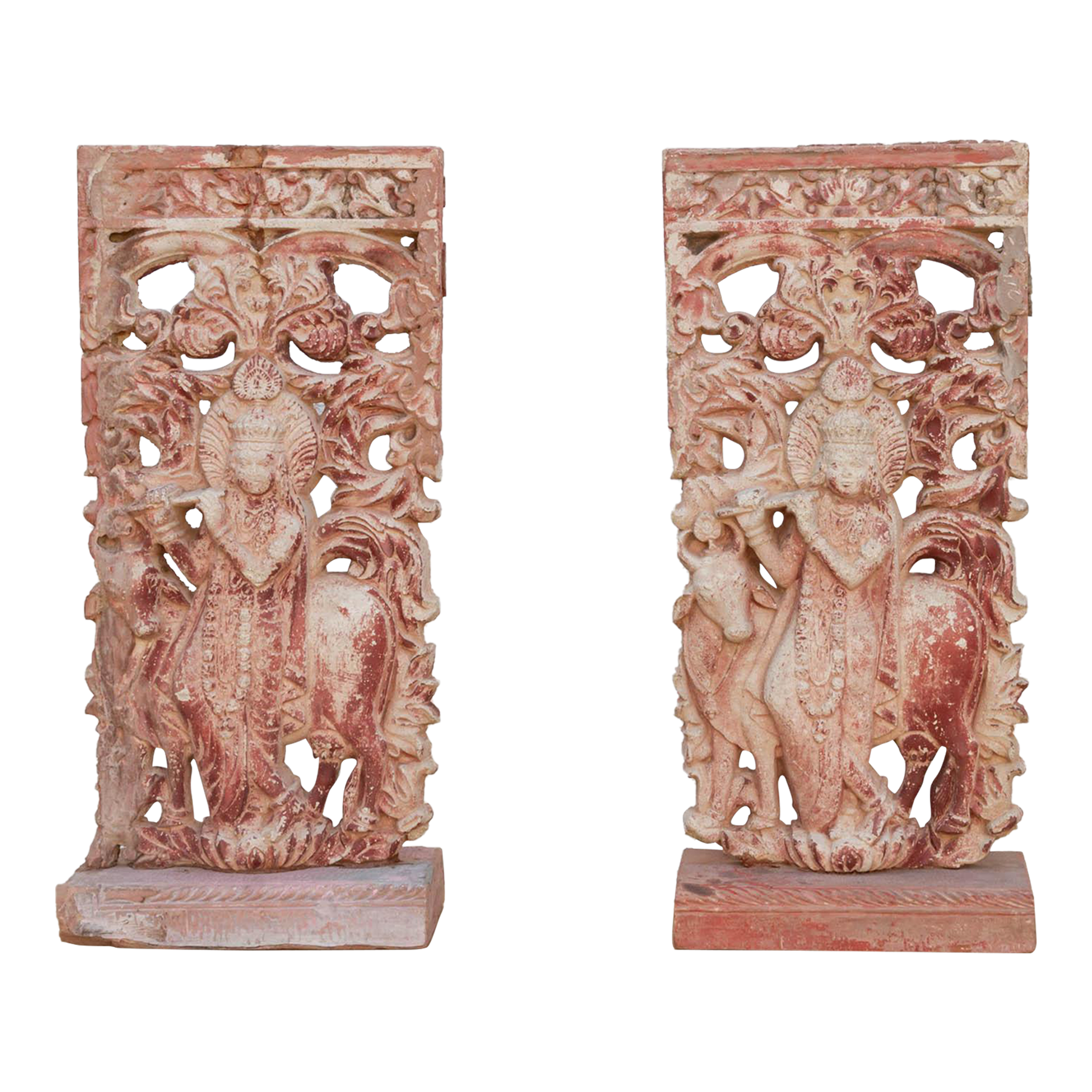 Set of 2, Vintage Krishna Statues~P77701975