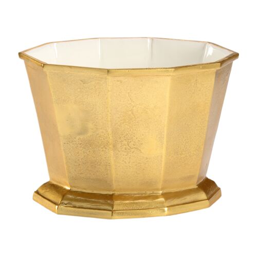 Glitz Aluminum Ice Bucket, Gold