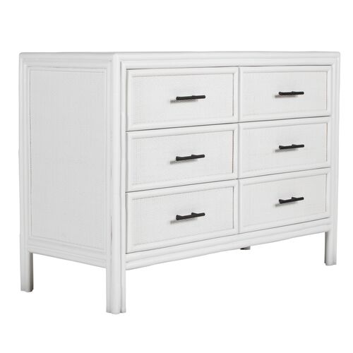Bermuda Six-Drawer Dresser, White~P77622785