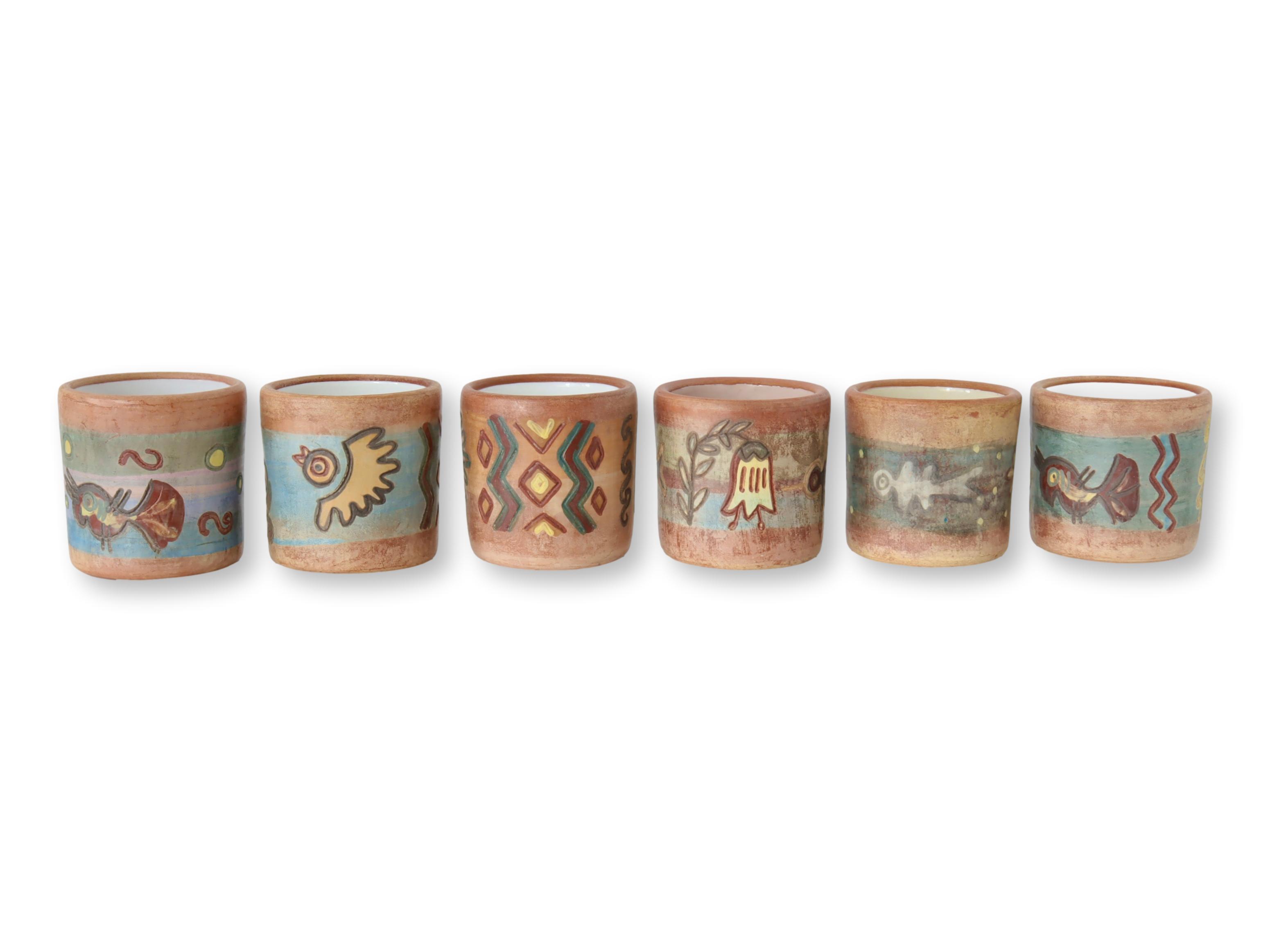 Peruvian Ceramic Cups & Bowls, 10 pcs~P77687462