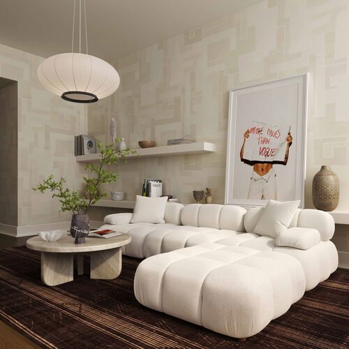 Camber 4-Pc Faux Shearling Modular Sectional Camber 4-Pc Faux Shearling Modular Sectional
