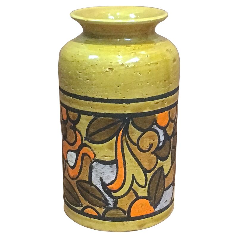 Mid-Century Modern Bitossi Floral Vase