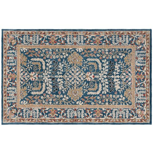 Binx Hand Tufted Rug, Dark Blue Binx Hand Tufted Rug, Dark Blue