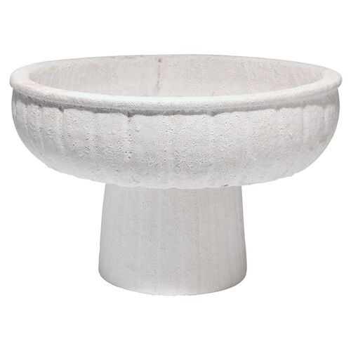 Aegean Pedestal Bowl, White~P77560820