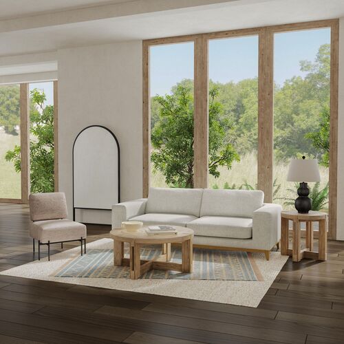 Ocean End Table, Natural Gray Mindi