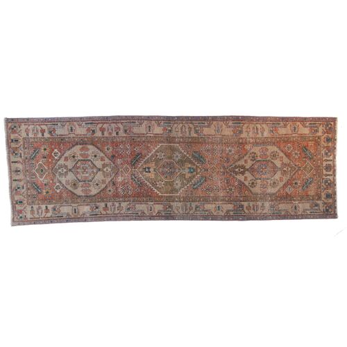 3'9" x 11'6" Vintage Persian Rug~P77629884