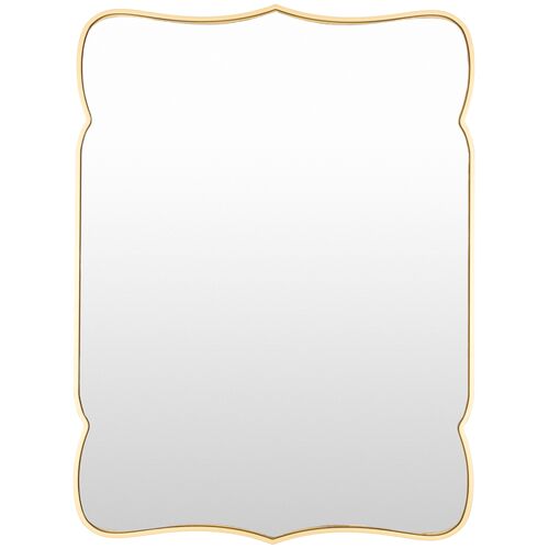 Melda Scroll Wall Mirror, Gold~P77630040