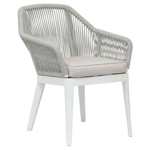 Dola Outdoor Dining Chair, Light Gray~P77567508