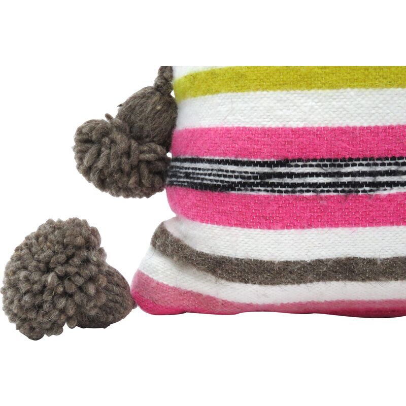 Habibi Imports Striped Moroccan Wool Pillow One Kings Lane