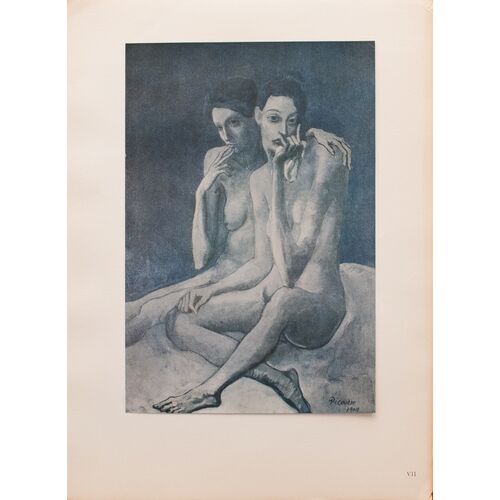 1948 Picasso Two Friends, COA~P77540137