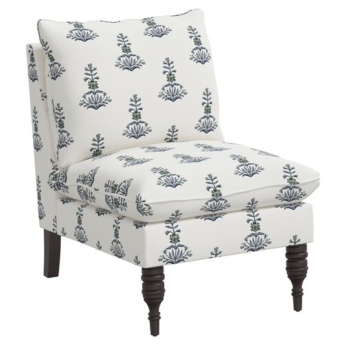 Daphne Slipper Chair, Kiko Block Slate~P77603625